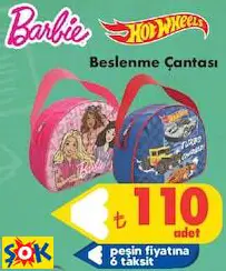 BARBİE/HOT WHEELS BESLENME ÇANTASI